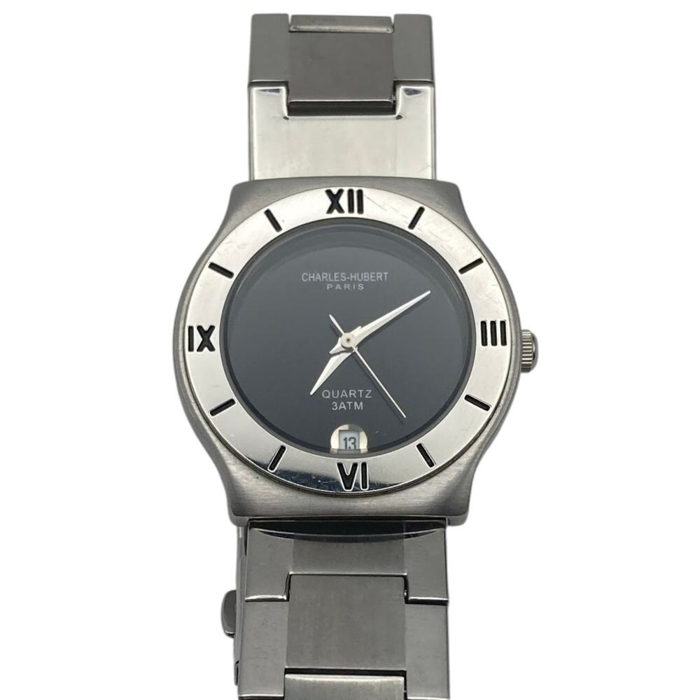 Womens Watch Charles Hurbert Paris 32mm - New Battery - Date - WR 3ATM Wrist 5.5